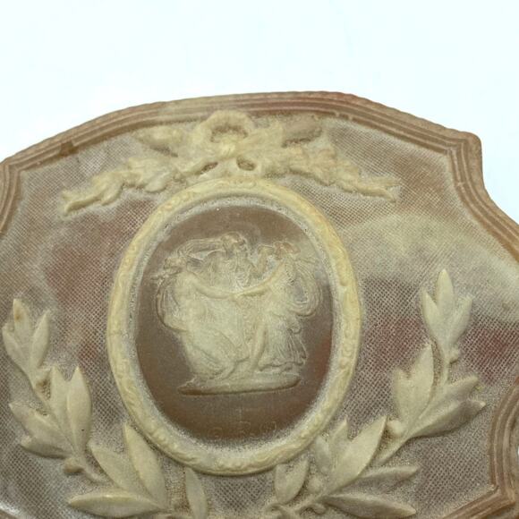 Vintage Incolay Stone Handcrafted‎ Victorian USA Hinged Jewelry Box Trinket 5x3 - Picture 6 of 9